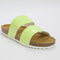 Kids Office Rainbow 2 Strap Footbed Sandals Lime