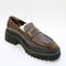 Womens Free People Darci Platform Loafers Brown - UK Size 4.5