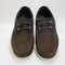 Mens Barbour Wake Boat Shoes Brown Navy