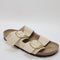 Womens Birkenstock Arizona Big Buckle Ecru Nubuck Uk Size 7.5