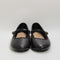 Womens Office Flower Mary Jane Ballerinas Black