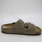 Womens Birkenstock Arizona Two Strap Suede Taupe Uk Size 5