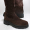 Womens Office Kash Chunky Knee High Boots Brown Suede Uk Size 6