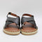 Womens Office Sunset Cross Over Espadrille Platform Black Leather