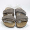 Womens BIRKENSTOCK Uji Sandals Concrete Grey Suede