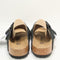 Mens Birkenstock Arizona Two Strap Sandals Black Suede Uk Size 7