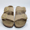 Womens BIRKENSTOCK Arizona Big Buckle Sandals Sandcastle Nubuck