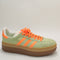 adidas Gazelle Bold W Semi Green Screaming Orange Gum Uk Size 6