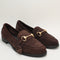 Womens Office Fountain Snaffle Trim Loafers Brown Suede Uk Size 6