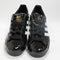 adidas Superstar Il Trainers Black White Patent