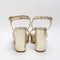 Womens Office Havana  Cross Over Platform Sandals Gold