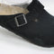 Mens Birkenstock Boston Clogs Suede Black Uk Size 8