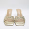 Womens Office Mitzy Knot Detail Mules Gold