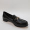 Womens Office Formula Snaffle Trim Leather Loafers Black Leather Uk Size 5