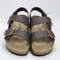Womens BIRKENSTOCK Milano Sandals Dark Brown Bf