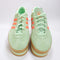 adidas Gazelle Stack Trainers Semi Green Spark Solar Orange Gum