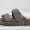 Womens BIRKENSTOCK Uji Sandals Concrete Grey Suede