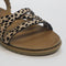 Odd Sizes - Womens Blowfish Malibu Maylie Sandals Leopard - UK Sizes Right 6/ Left 5