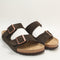 Womens Birkenstock Arizona Two Strap Sandals Suede Mocca Uk Size 5.5