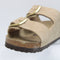 Womens BIRKENSTOCK Arizona Big Buckle Sandals Sandcastle Nubuck