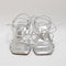 Womens Office Maddox Strappy Knot Kitten Heel Sandals Silver