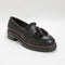 Womens Barbour Dolores Tassel Trim Loafers Black