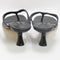 Womens Tony Bianco Krista Toe Post Kitten Heeled Sandals Black Leather