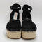 Womens Toms Laila Sandals Black Suede