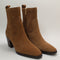Womens Office Anika Western Ankle Boots Tan Suede Uk Size 6