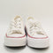 Kids Converse All Star Eva Lift Low Youth White Garnet Midnight Navy Uk Size 12 Youth