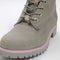 Odd Sizes - Womens Timberland Timberland Lyonsdale 6 Inch Boots Titanium Grey Pink Rand - UK Sizes Right 8/Left 7