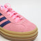 Womens Adidas Gazelle Bold W Pink Glow Victory Blue Gum Uk Size 4