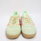 adidas Gazelle Trainers Semi Green Spark Solar Orange Gum Uk Size 4