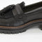 Womens Barbour Dolores Tassel Trim Loafers Black