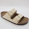 Womens Birkenstock Arizona Two Strap Ecru Nubuck