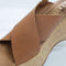 Womens Office Mojito Cross Over Cork Wedge Heels Tan Uk Size 8
