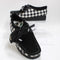 Womens Clarks Originals Wallabee Shoes Black White Gingham