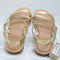 Womens TOMS Kira Sandals Light Gold Metallic Leather