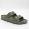 Odd Sizes - Mens Birkenstock Arizona Two Strap Active Khaki Eva - UK Sizes Right 5.5/Left 7