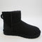 Odd sizes - Womens UGG Classic Mini Ii Black Suede Uk Sizes Right 4/Left 3
