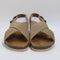 Womens Office Siesta Cross Over Slingback Footbed Sandals Taupe Suede