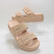 Womens Crocs Brooklyn Buckle Low Wedge Pink Caramel