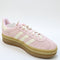 adidas Gazelle Bold W Trainers Clear Pink Cream White Gold Metallic Uk Size 5