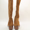 Womens Office Kezia Heeled Western Knee Boots Tan Suede Uk Size 6