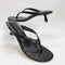 Womens Tony Bianco Krista Toe Post Kitten Heeled Sandals Black Leather