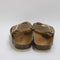 Womens Office Siesta Cross Over Slingback Footbed Sandals Taupe Suede