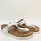 Womens Birkenstock Toe Thong Footbed Silver Uk Size 3.5