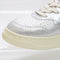 Autry Medalist Low Bicolour Sneakers White and Silver Leather - UK Size 6