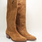 Womens Office Kezia Heeled Western Knee Boots Tan Suede Uk Size 6