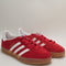 adidas Gazelle Indoor Trainers Better Scarlet Red White Gum Uk Size 4.5